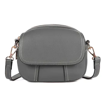 

1 Pcs Women Shoulder Crossbody Bag Mini PU Leather Zipper Fashion for Money Keys New