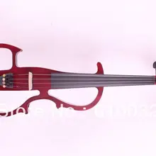 4/4 электрическая скрипка, бесшумный звукосниматель, тонкие тональные детали, включает золотой цвет#8-6, красный цвет