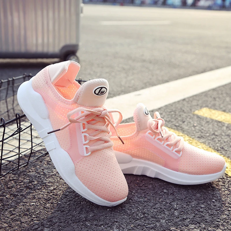 2018 уличные кроссовки Женская спортивная обувь для женщин FANDEI воздухопроницаемые