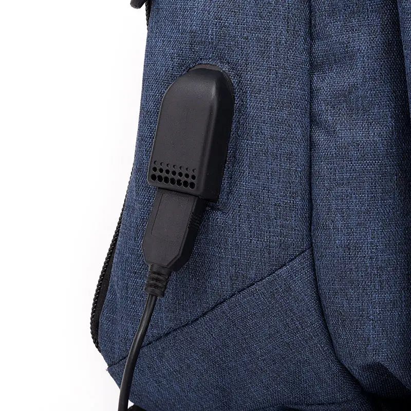 Кожаная сумка через плечо с USB зарядкой сумки для спорта на открытом воздухе