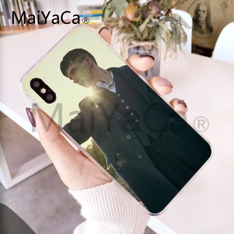 Чехол для телефона MaiYaCa Peaky Blinders Tv, милый чехол для телефона Tommee Shelby, для Apple iphone X и 8, 8 plus, 7, 7 plus, 6s, 6s Plus, XS, XR, 5c, чехол для телефона