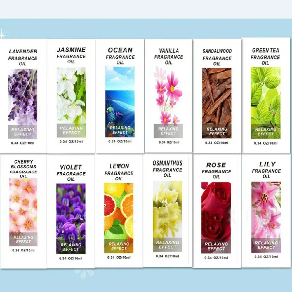 

New 10ML Natural Essential Oils Pure Essential Oils For Aromatherapy Diffusers Body Massage Relax Fragrance Oil