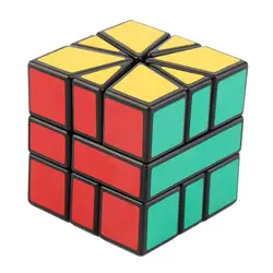 Горячая скорость супер квадратный один кв-1 пластиковый волшебный куб головоломка многоцветный с большим угловым резанием легко и гладко