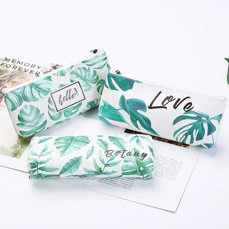

3Colors Kawaii Pencil Case Turtle leaf Gift Estuches School Pencil Box Pencilcase Pencil Bag School Supplies Stationery