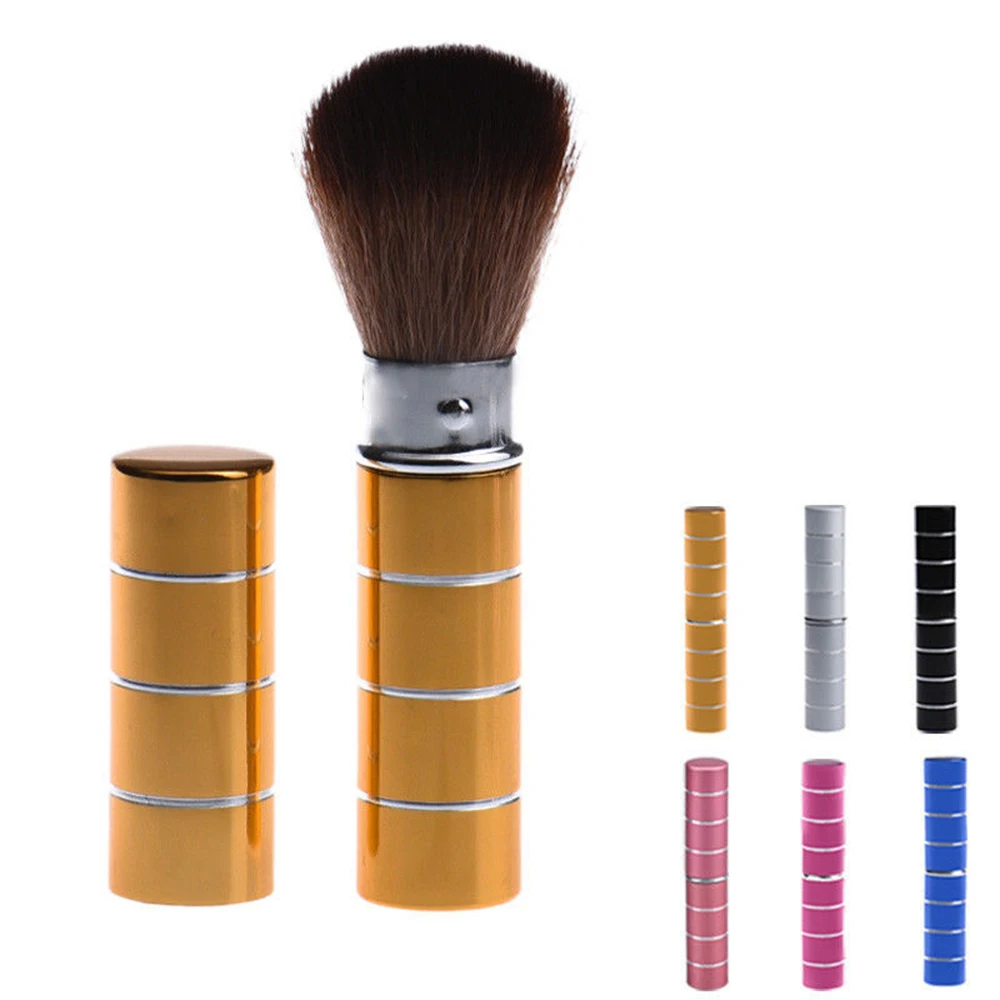 1PC Pro Retractable Dome Blush Brush Aluminum Eyeshadow Foundation