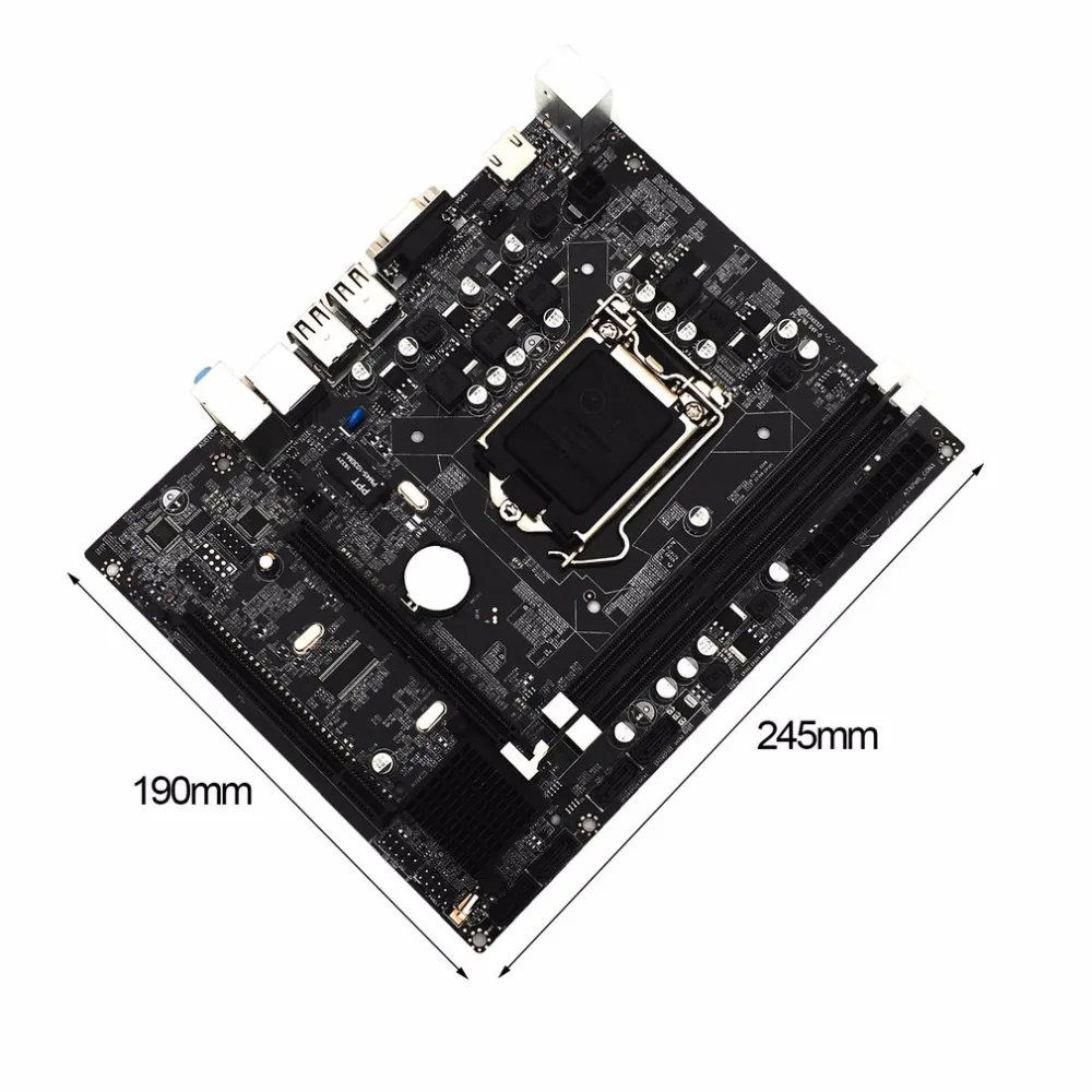 Профессиональная материнская плата для настольного компьютера Intel H55 с разъемом HDMI LGA 1156 Pin двухканальная материнская плата DDR3 с экраном ввода/вывода