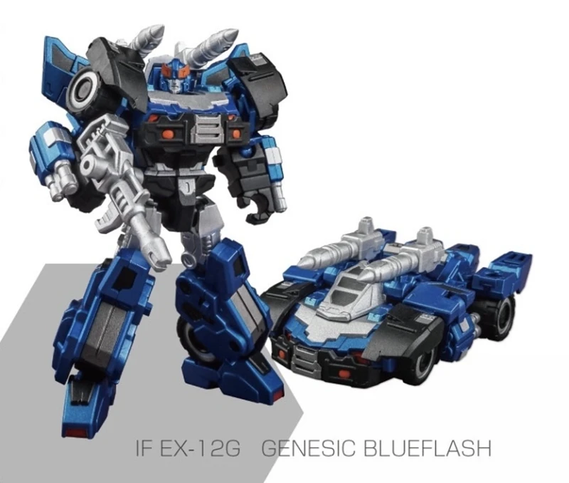 

TransformationIron Factory Blue Dragon Diya Clone Color IF EX-12G Blu Ray Flash Genesic Blueflash PVC Figure Model Kid Toys