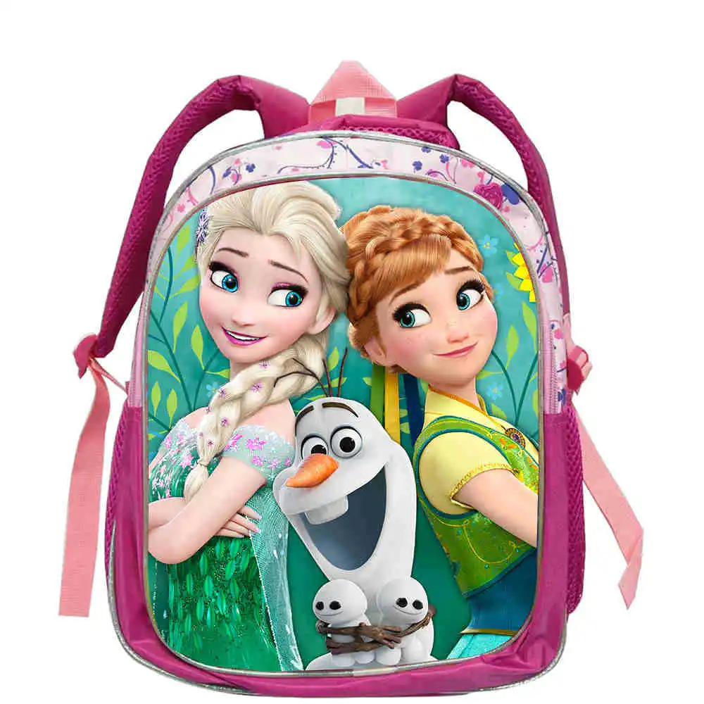 

Large Capacity Kids Cartoon Character backpack Children's school Bagpack Elsa & Anna Princess Schoolbag for teen girls pupil