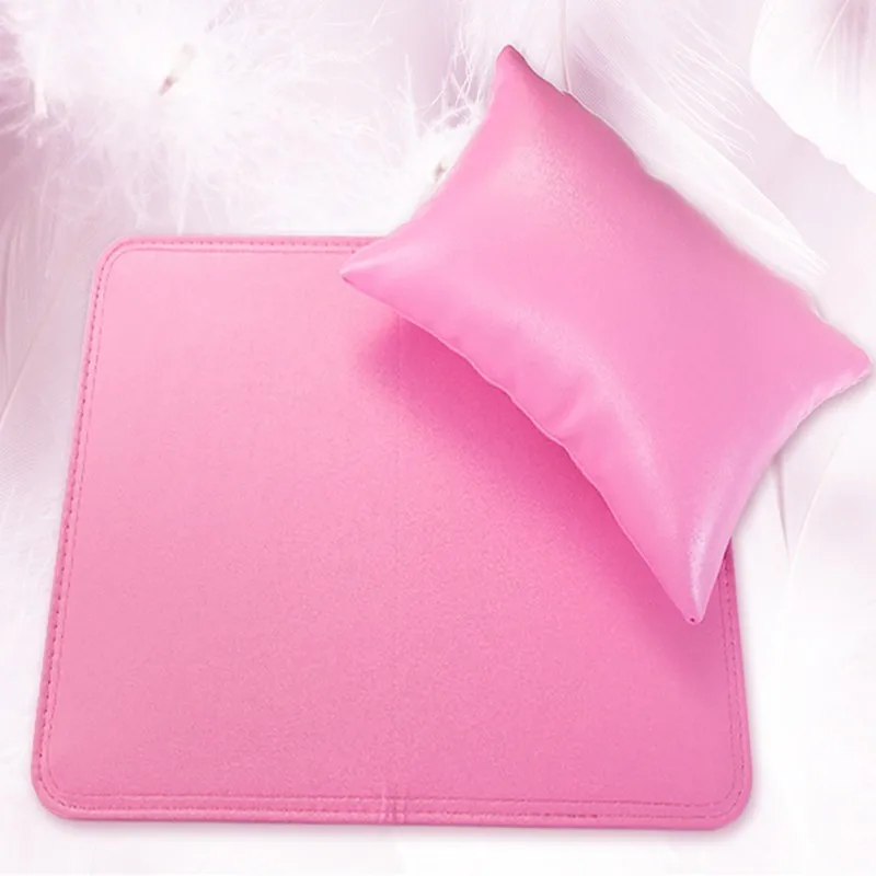 

1 Set Professional Hand Cushion Holder Soft PU Leather Sponge Arm Rest Design Nail Pillow Manicure Art Beauty Nail Mat Pad
