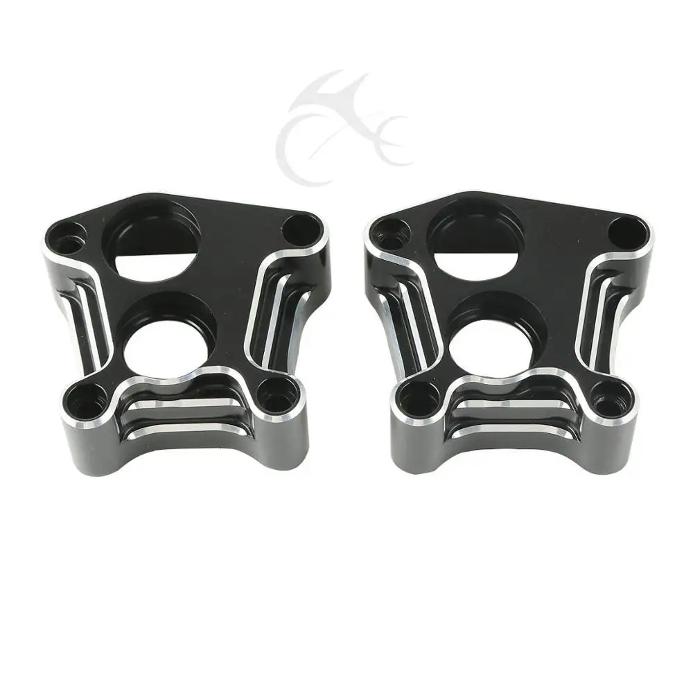  Aluminum Black Front Rear Pushrod & Lifter Cover For Harley Electra Glide Bob Twin Cam Fatboy 1999-