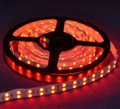 Двухрядная Светодиодная лента SMD5050 RGB 5 м 12 В 120 светодиодов/метр домашний декор +