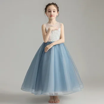 

2019 New Fashion Children Girls Mesh Tutu Princess Dress Toddler Girl Clothes Vestidos Kids Dresses For Girls Wedding Party L397