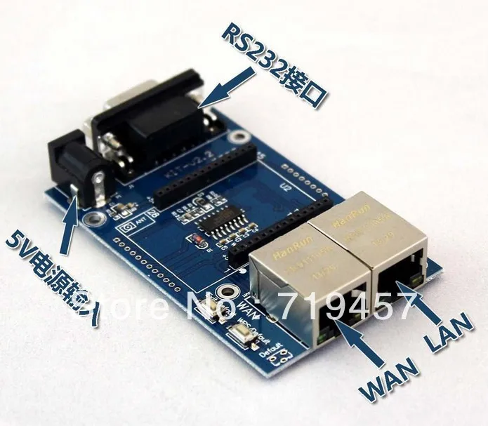 FREE SHIPPING 2PCS/LOT Uartwifi module serial wifi single chip wifi hlk-rm04 test board test board