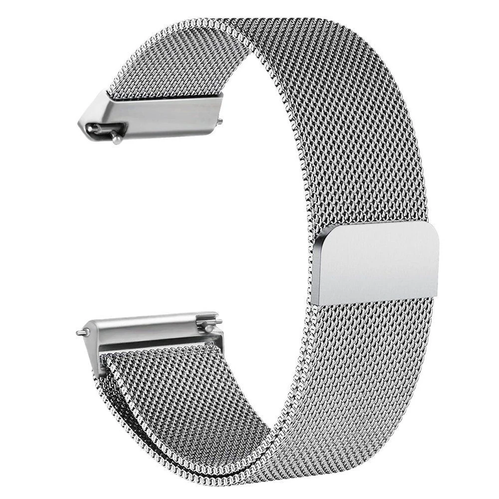 23 мм Versa Milanese Loop Нержавеющая сталь замена группы для Fitbit Versa Смарт часы с уникальным магнит замок