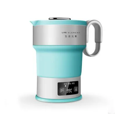 

220V Portable Electric Kettle Folding Travel Silicone Kettle Camping Water Boiler Tea Kettle Home Automatic power off kettle