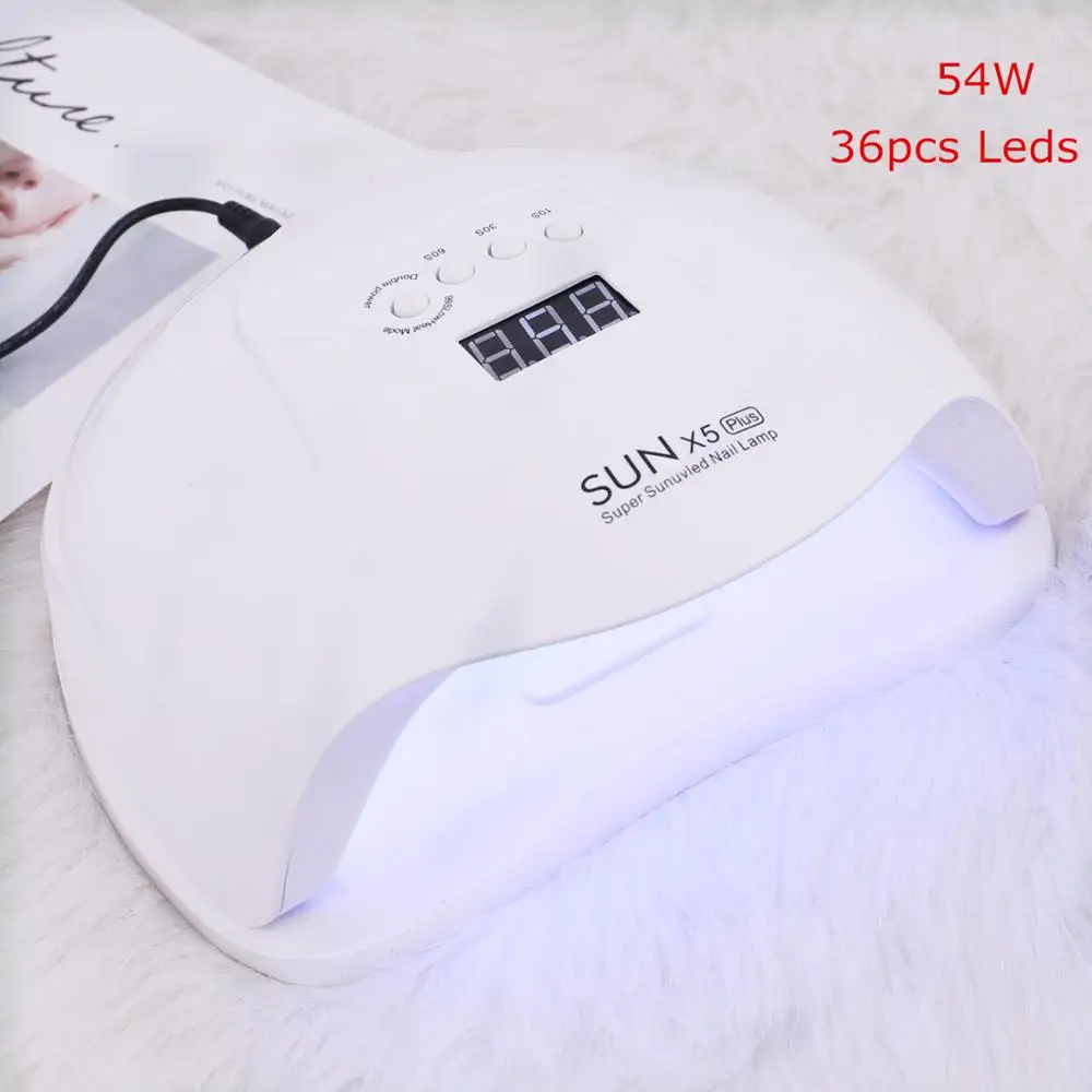 

54W Nail Dryer LCD Display 36pcs LED Dryer 10s/30s/60s Timer UV LED Lamp for Curing Gel Polish with Auto Sensing Lamp For Nails