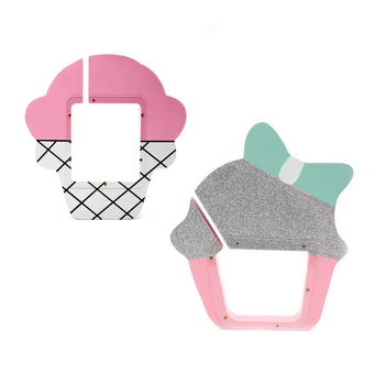 

Home Decor Ins Ice Cream Modeling Piggy Bank Children Room Decorations Pink Wood Kid Toys Gift Piggy Bank Crafts