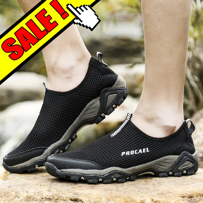 TOURSH Breathable Mesh Summer Men Casual Shoes Super Light Flats Slip On Male Fashion tenis masculino adulto Size 39-44 |
