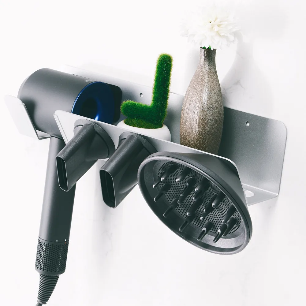 Luraka настенный кронштейн из нержавеющей стали, вешалка для Dyson, аксессуары для фена, Прямая, 19 марта, 8, кронштейн для хранения