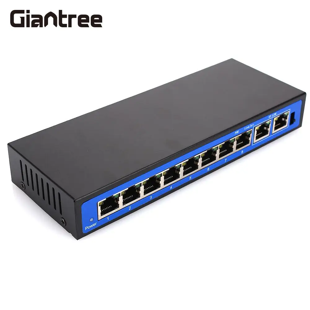 

8 PoE Injector POE Ethernet Switch Premium Computer POE Switch Power Over Ethernet RJ45 Poe Network Switches