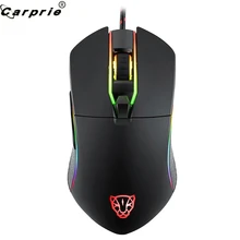 CARPRIE профессиональная Проводная игровая мышь 3500 dpi RGB с подсветкой 6 кнопок компьютерные игровые Мыши для ПК ноутбука 90703