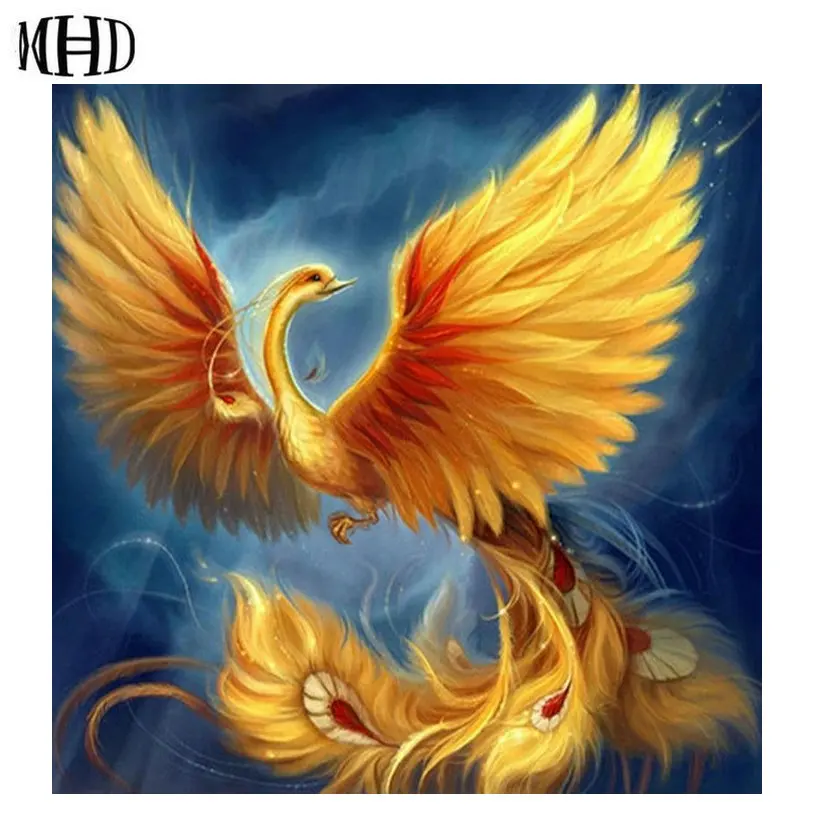 

MHD Animal Icons 5d diy Diamond Painting Full Square Crystal Mosaic Diamond Embroidery Home Decor Crafts Phoenix new