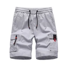 Новые летние Повседневное хлопковые шорты Для мужчин пляжные короткие штаны брендовая одежда свободные шорты-карго Для мужчин s Moda Praia плюс Размеры L-7XL