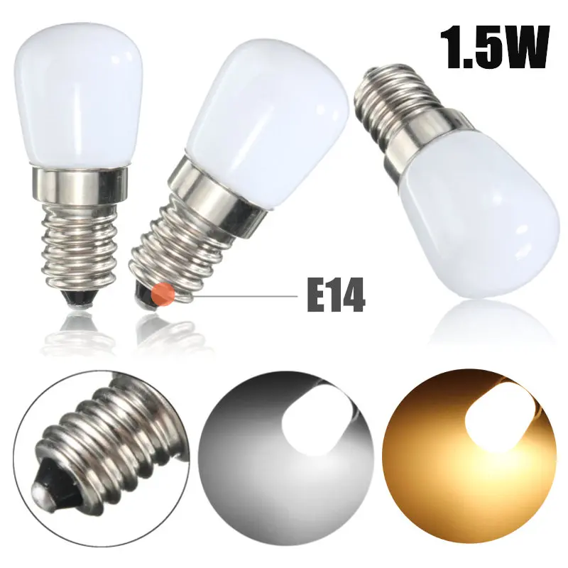 

Mini LED Light Bulb E14 1.5W SES Fridge Freezer LED SMD Lamp Spotlight Bulbs Chandeliers Lighting 80-90 LM AC220V