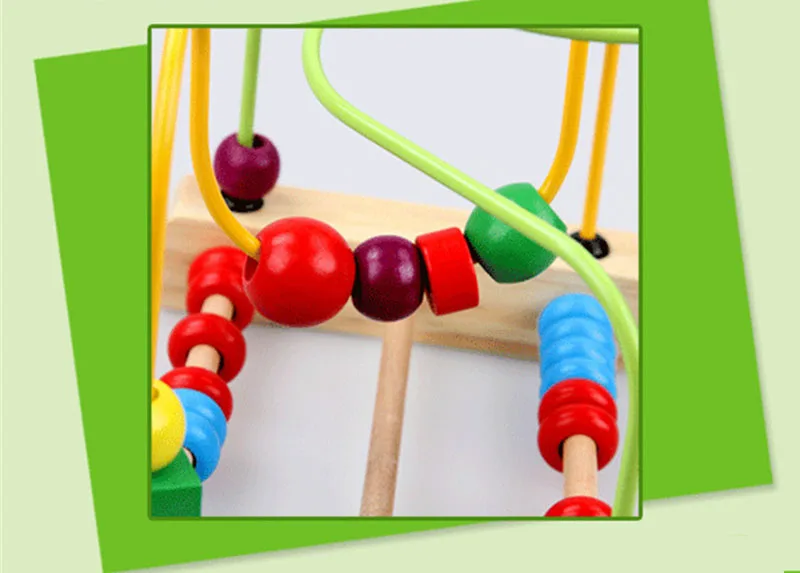 WOOD ROUND BEAD SLIDE PUZZLE  (3)