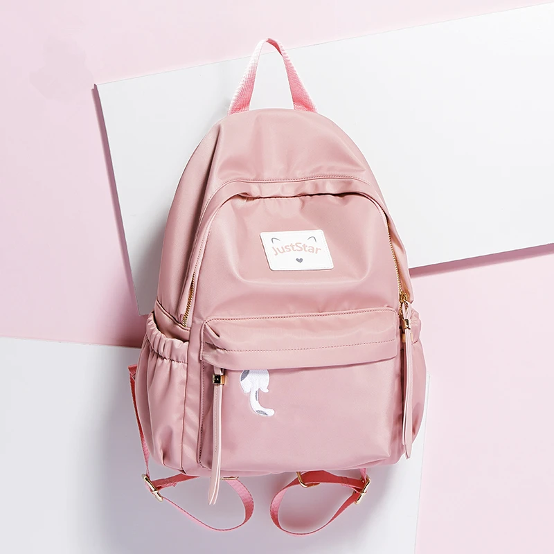 Женский рюкзак Just Star нейлоновый мягкий Mochila Escolar школьные сумки для ноутбука