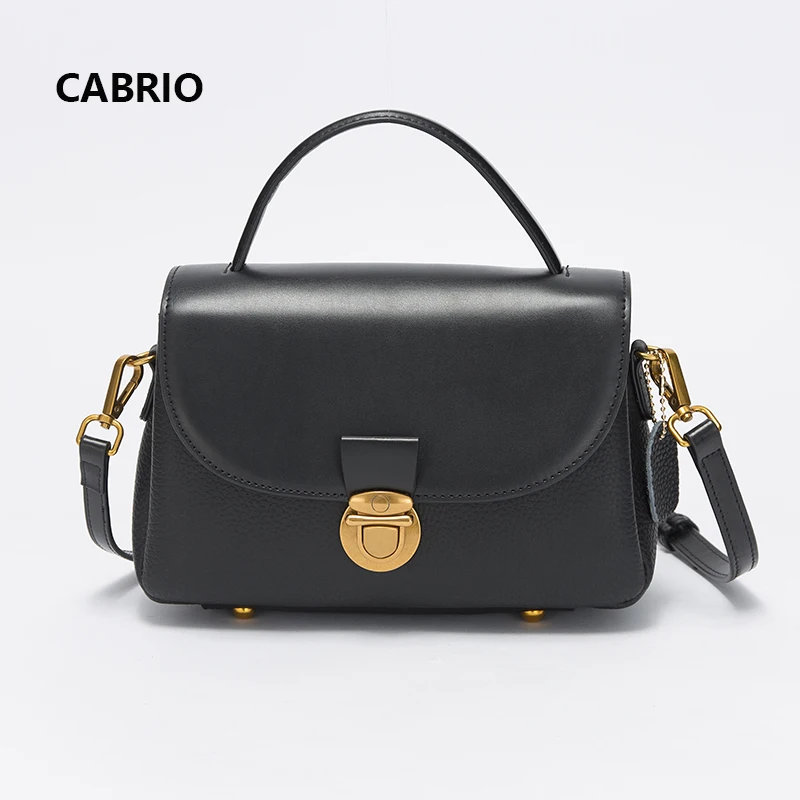 

CABRIO Women Genuine Leather Crossbody bags Small Handbags Patchwork Leather Girl Bags Candy Color Flap Messenger Bags For Women