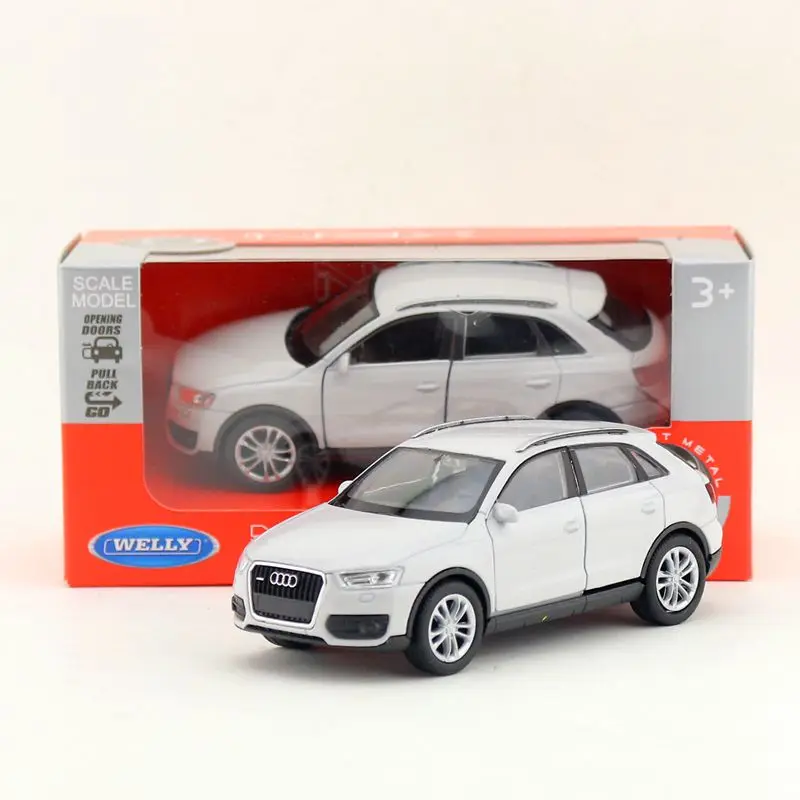 Литая металлическая модель Welly масштаб 1:36 внедорожник Audi Q3 игрушечный автомобиль