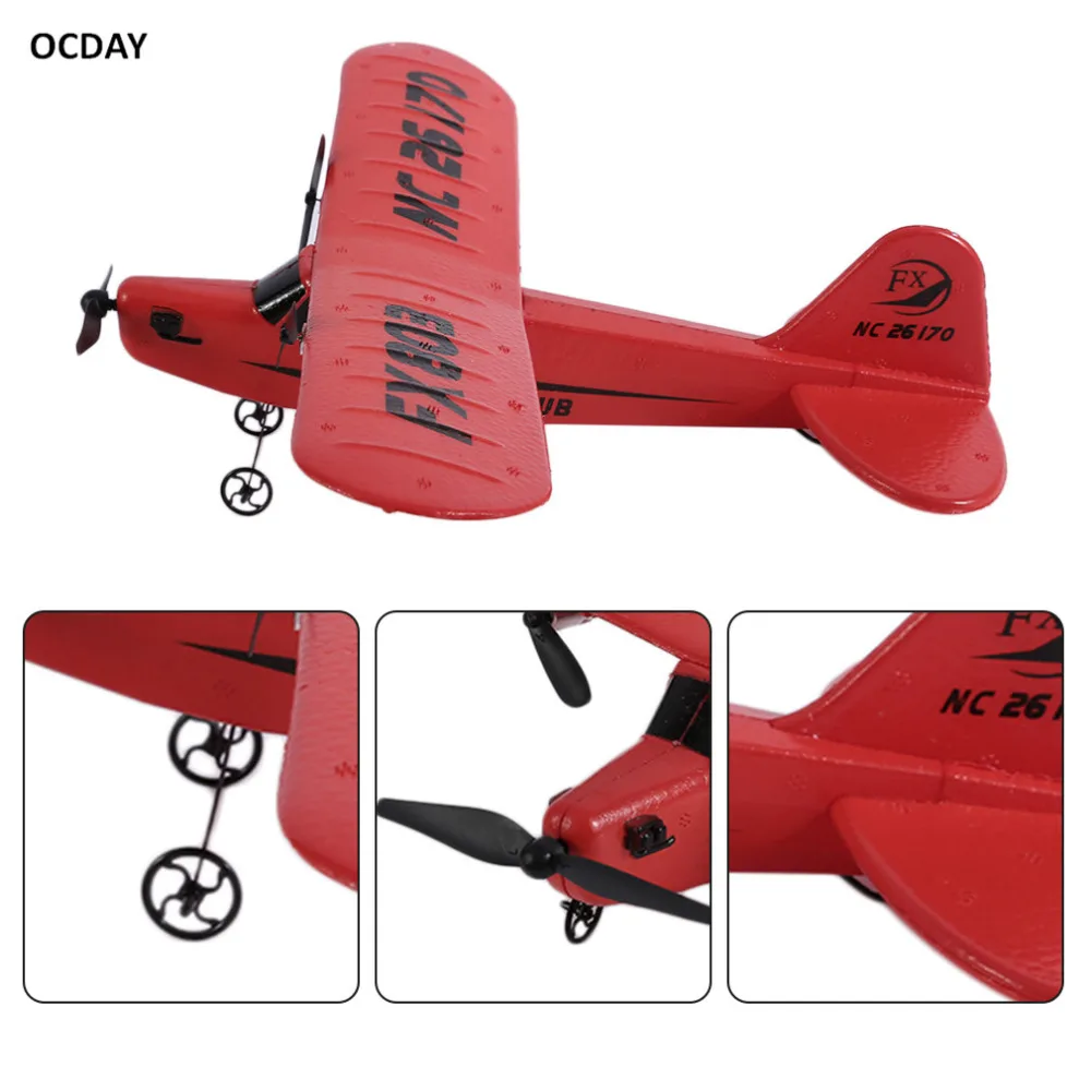 OCDAY FX803 Remote Control RC Plane Glider Aerodone Toy Children Audult 150m Foam Airplane Red Blue Battery RC Drones