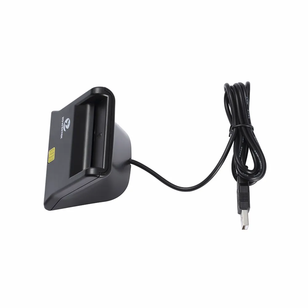 

300PCS/Lot Zoweetek 12026-3 Hot Selling Easy Comm USB Smart Card Reader and sim card with cable and sim card adapter