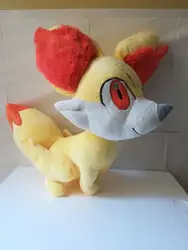 Аниме на корточках Fennekin лиса большой 30 см мягкая кукла малыша игрушка подарок на день рождения w1559