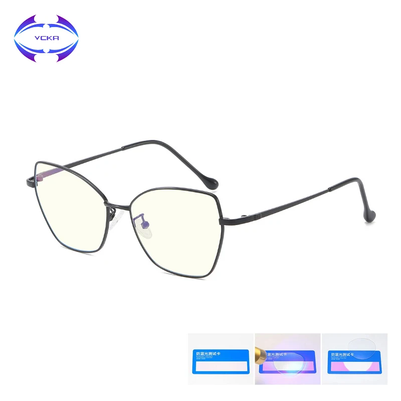 Cena VCKA Anti Blue Rays okulary kobieta okulary gry komputerowe kocie oko stop blokowanie odporne na promieniowanie człowiek okulary do czytania