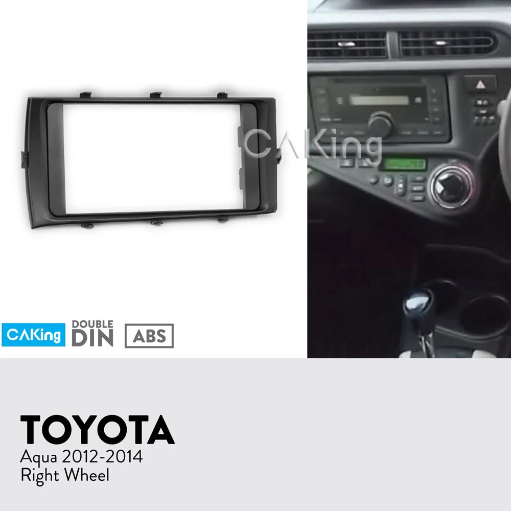 Автомобильная Радио панель для Toyota Aqua 2012-(правое колесо) приборная пластина рамка Крышка адаптера отделка