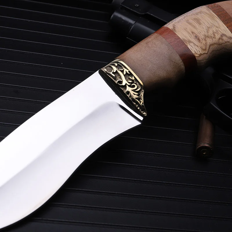 New Karambit Outdoor Self-defense Field High Hardness Saber Wilderness Survival Fruit Knife Small Straight Folding Resin