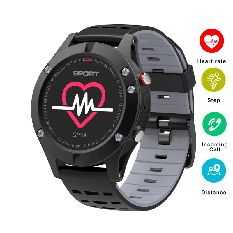 

2018 F5 GPS Smart Watch Heart Rate Monitor Bluetooth Altimeter Barometer Thermometer Waterproof Smart Wristband for Android IOS