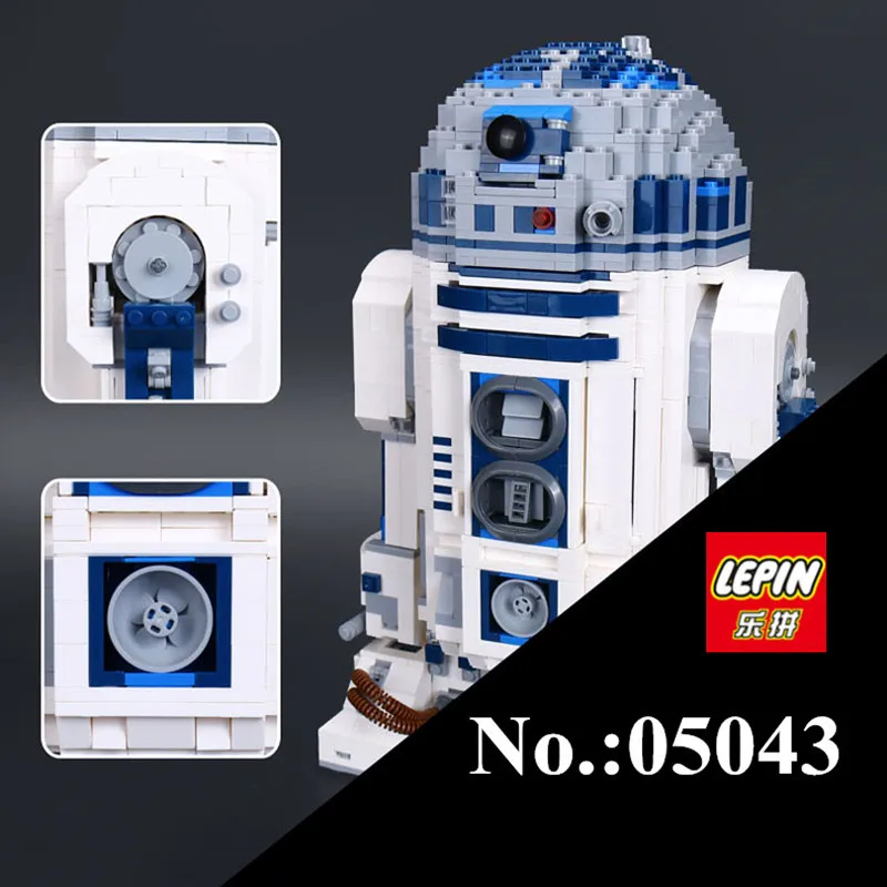 

IN STOCK LEPIN 05043 Star 2127 PCS Series W Genuine The R2- Robot Set Out of print D2 Building Blocks Bricks lepin Toys 10225