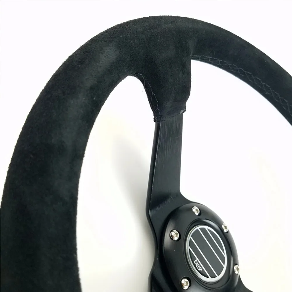 Универсальная алюминиевая рама для руля 14 дюймов 350 мм 6 отверстий|leather racing steering