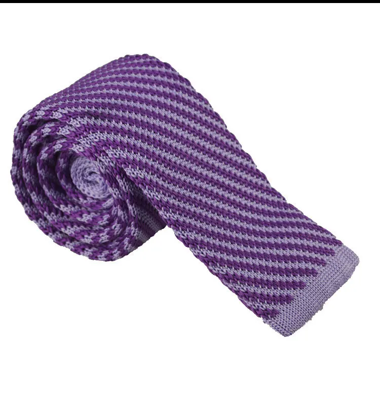 New Arrive Men's Knitting polyester woven ties Classic Neckties Fashion Plaid Mans Tie for wedding