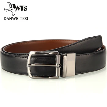 

[DWTS]Fashion Luxury Leather belt men Brand belt male leather Pin buckle for male style rotatable belt ceinture homme cinto