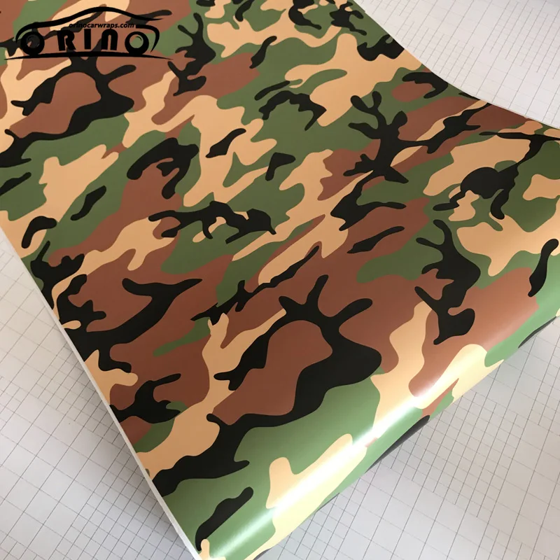 Black Grey Camouflage Vinyl Film-4