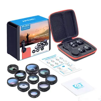 

Multi-function filter fisheye wide-angle macro increase polarization polarized ten-in-one suit universal mobile phone lens