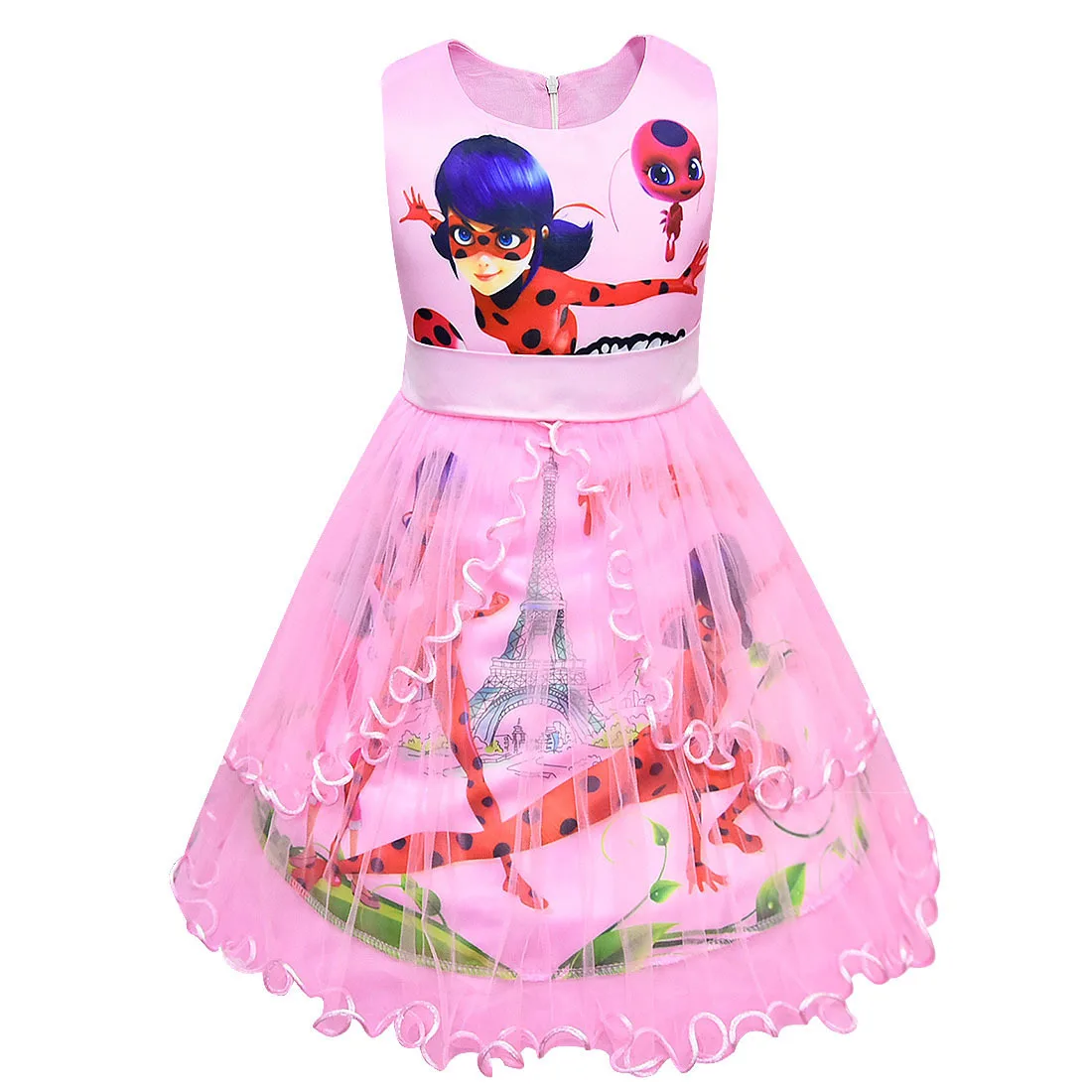 Hot-selling Miraculous Ladybug girls Dress Birthday Party sleeveless girl mesh Princess dresses Summer Casual Children Costume Hot-selling Miraculous Ladybug girls Dress Birthday Party sleeveless girl mesh Princess dresses Summer Casual Children Costume
