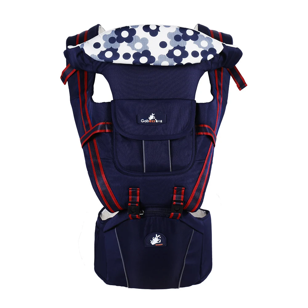 20 кг несущая многофункциональная переноска для малыша табурет рюкзак слинг ремень сумка слинг для 0-36 месяцев Новорожденный ребенок - Цвет: Deep Blue