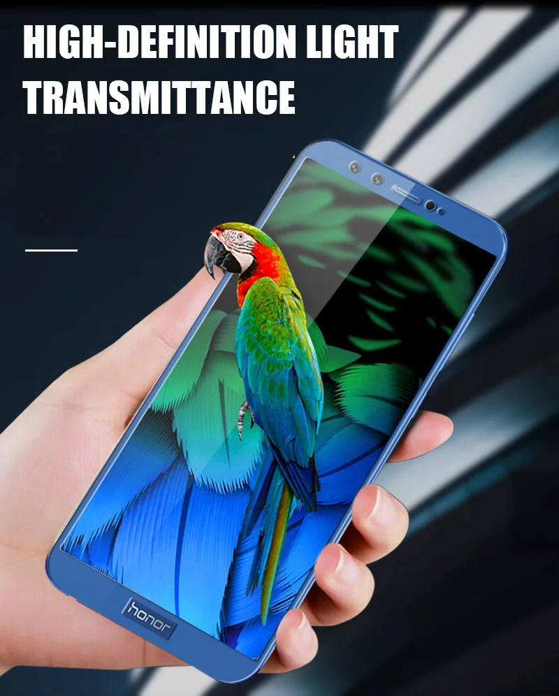 TOMKAS For Huawei Honor 9 Glass Screen Protector Frame Tempered Film Scratch Proof For Huawei P8 Lite 2017 Honor 9 8 Lite Glass