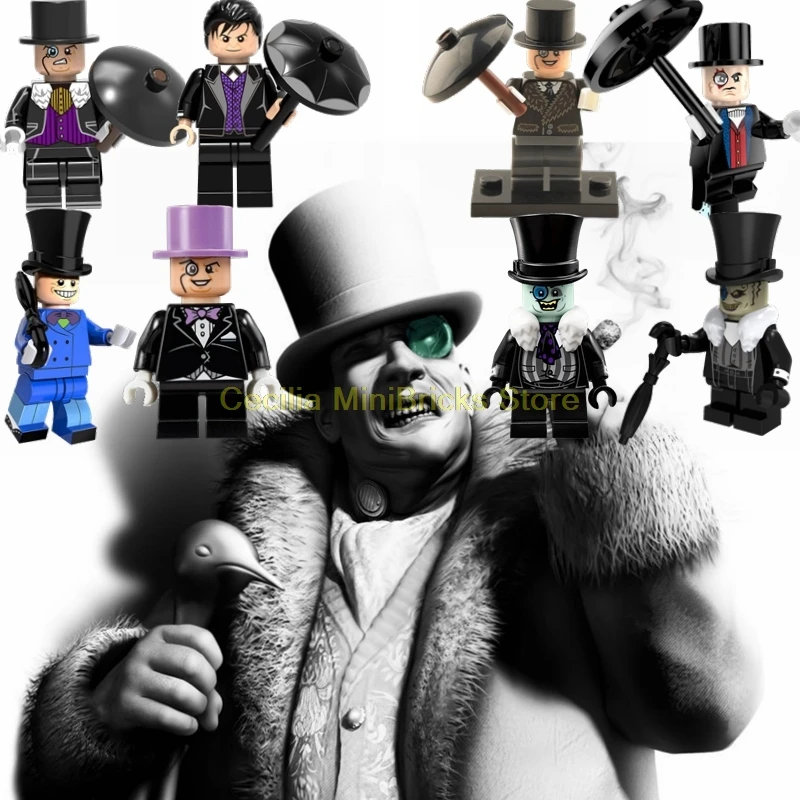 

Legoing Penguin Batman Ninja Marvel DC Building Blocks Bricks Toys For Children Legoings Avengers Endgame Shazam Scarecrow Hulk