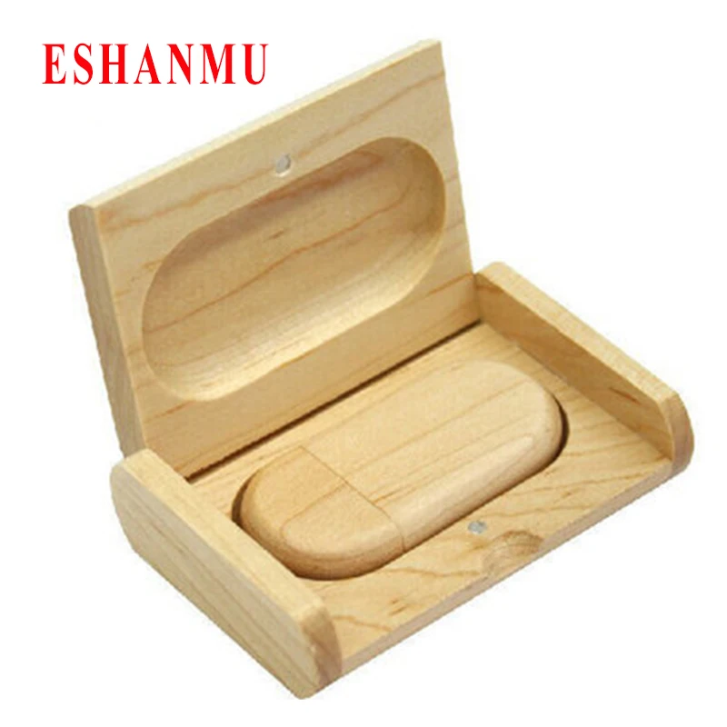 

2016 Hot Sale Wooden USB flash drive pen drives wood Packing box 4GB 8GB 16GB 32GB memory stick gift Free Logo Over 15PCS